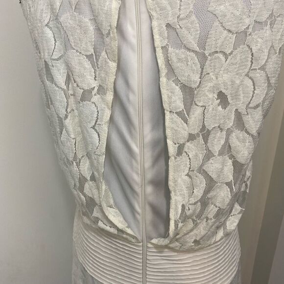 #112 GABBY SKYE cream sleeveless dress NWT - Picture 7 of 9